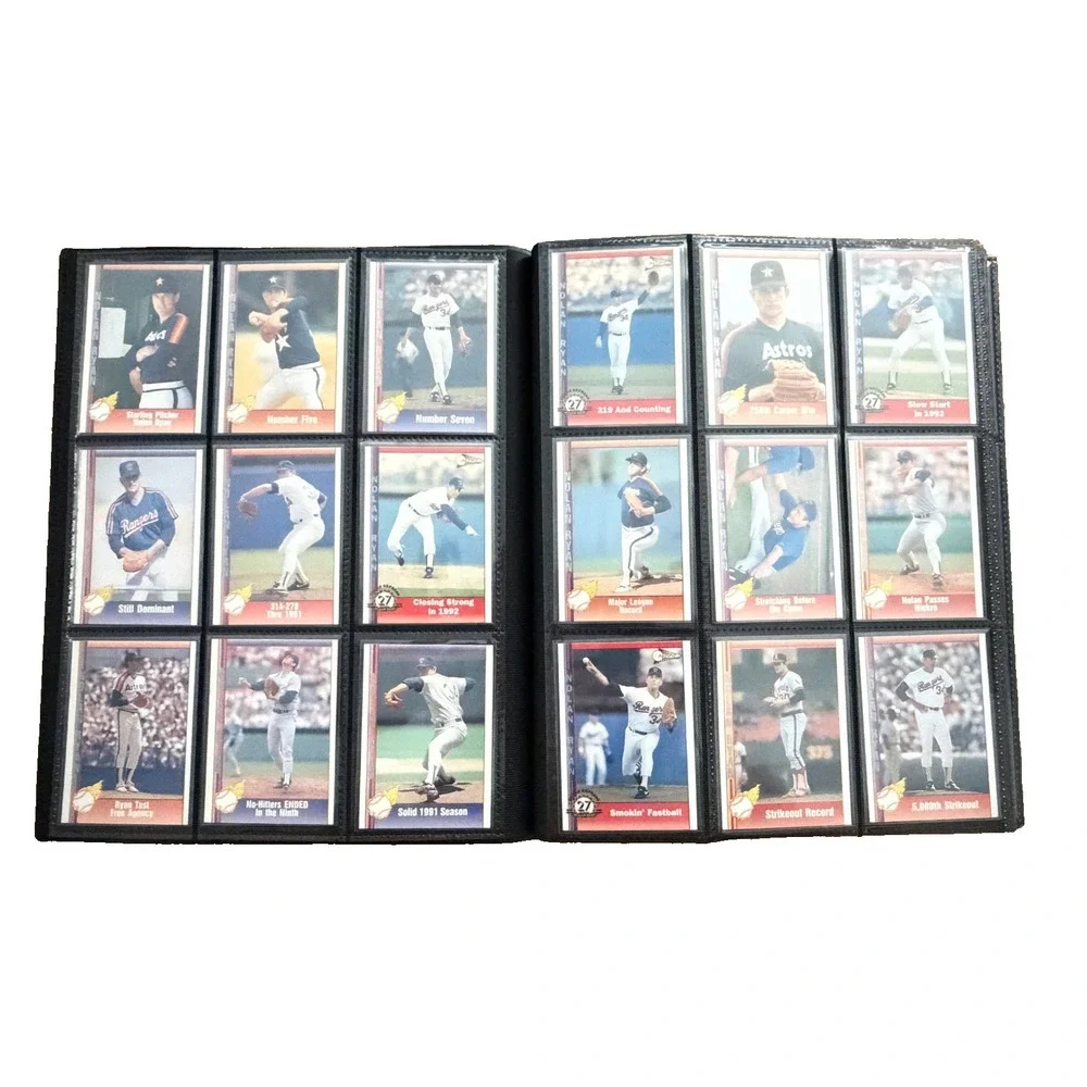 Nolan Ryan Baseball Card Lot Canseco McGwire Binder 80s 90s‎ 360 Cards